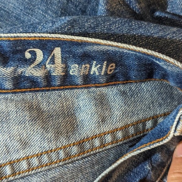 J Crew Toothpick Ankle Jeans 24 - Picture 6 of 8